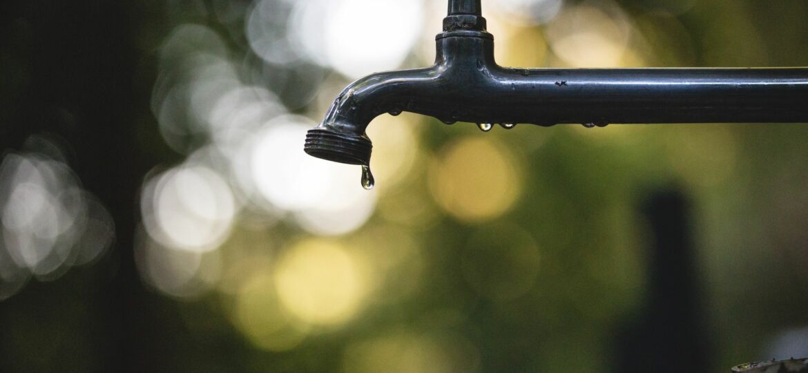 Faucet dripping water like vaginal discharge